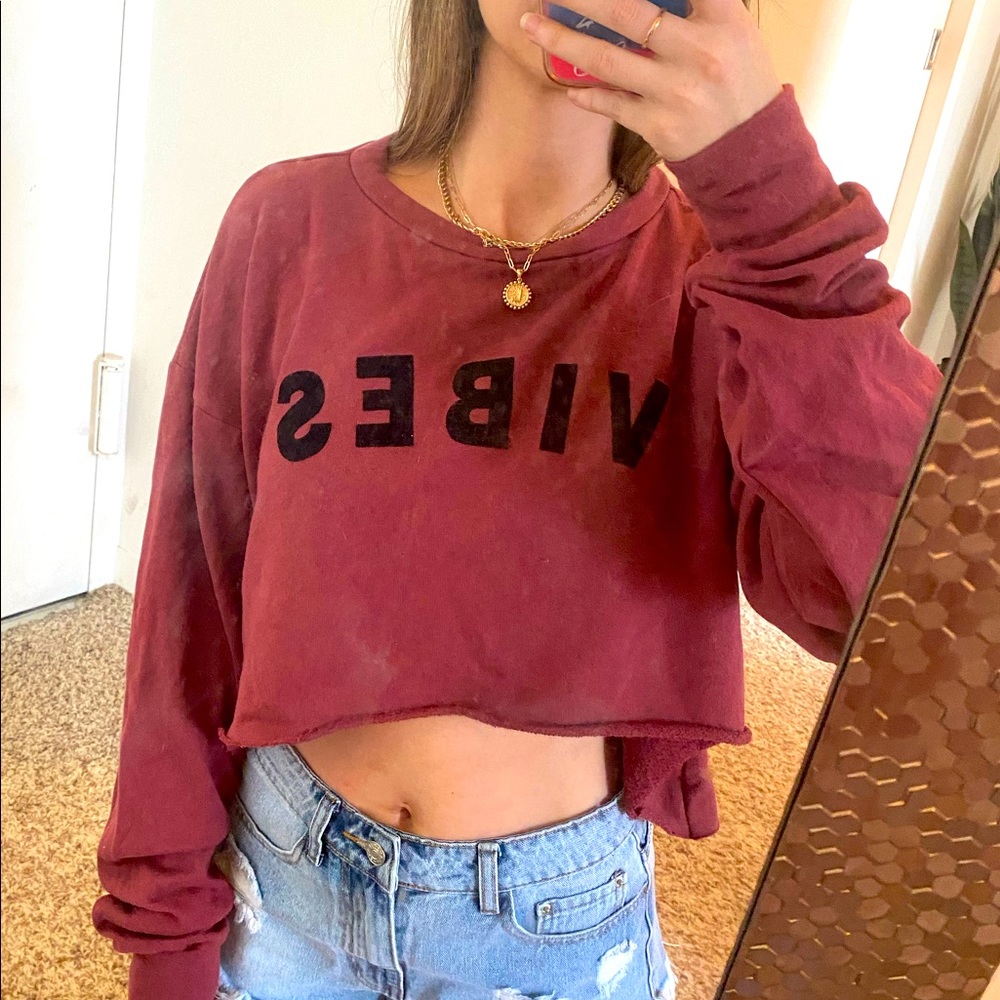 Cropped sweater
